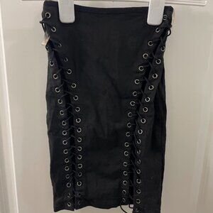 Black Fashion Nova Mini Skirt